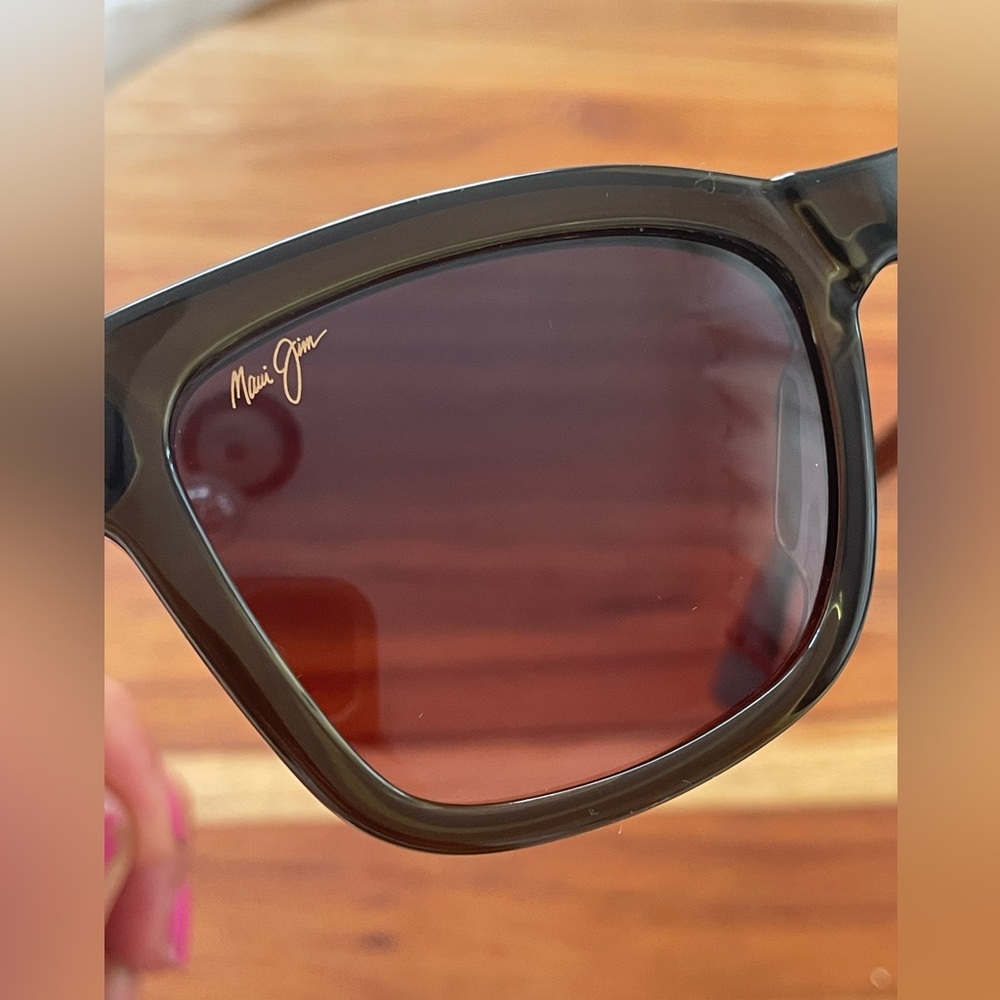 MAUI JIM *NEW* Hanohano Polarized Classic Sunglasses Green with Rose Glass Lens - Picture 8 of 16